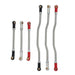 2PCS Adjustable Steering Link, Servo Link Rod for Axial Capra 1.9 1/10 (Metaal) - upgraderc