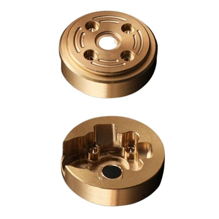 2PCS Counterweight Outer Portal Housing for FMS FCX24 1/24 (Messing) Onderdeel upgraderc 