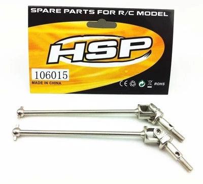 2PCS Dogbone Shaft Joint for HSP 1/10 (Alum) 106015 Onderdeel Hobbypark Silver 