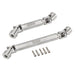 2PCS Drive Shaft for Axial SCX24 Gladiator 1/24 (Staal) Onderdeel Injora Silver 