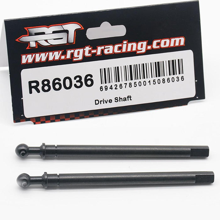 2PCS Front Drive Shaft for RGT EX86100 1/10 (Metaal) R86036 - upgraderc