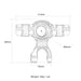 2PCS Front Knuckle Arm for Losi LMT 1/8 (Aluminium) LOS244004 LOS244005 - upgraderc
