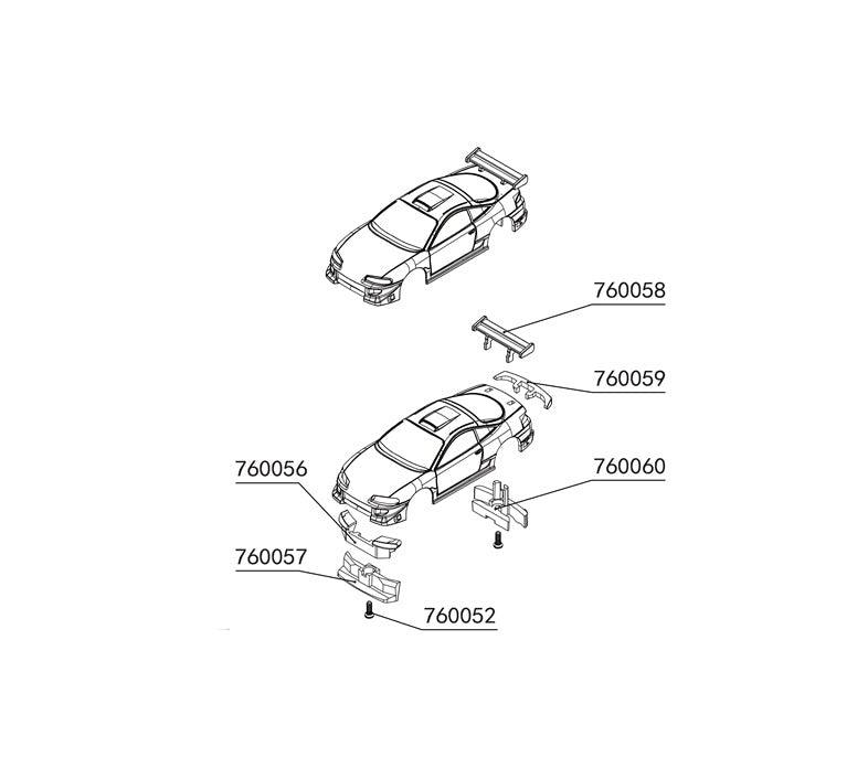 2PCS Front Lights Hoder for Turbo Racing C72 1/76 760057 - upgraderc