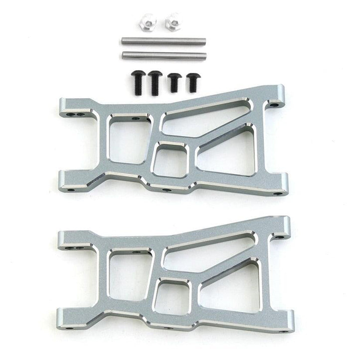 2PCS Front Lower Arm for ZD Racing DBX10 1/10 (Metaal) Onderdeel upgraderc Silver 