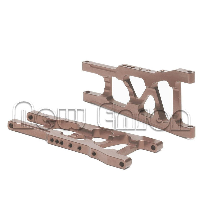 2PCS Front/Rear Lower Suspension Arms for Traxxas 1/10 (Aluminium) 3655X Onderdeel New Enron BROWN 