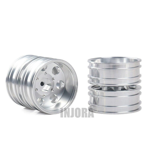2PCS Front/Rear Rims for Tamiya Tractor Truck 1/14 (Metaal) Band en/of Velg Injora 2PCS Rear 