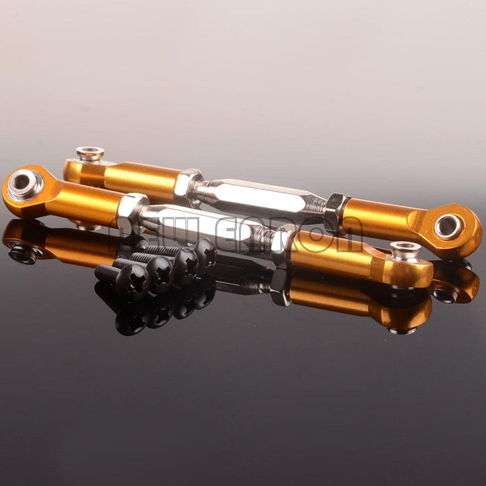 2PCS Front/Rear Servo Link Tie Rod for HPI Bullet 1/10 (Aluminium) 101238 101211 Onderdeel New Enron GOLD 