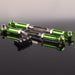 2PCS Front/Rear Servo Link Tie Rod for HPI Bullet 1/10 (Aluminium) 101238 101211 Onderdeel New Enron GREEN 