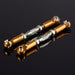 2PCS Front/Rear Servo Link Tie Rods for Traxxas 1/10 (Aluminium) #2335 Onderdeel New Enron GOLD 