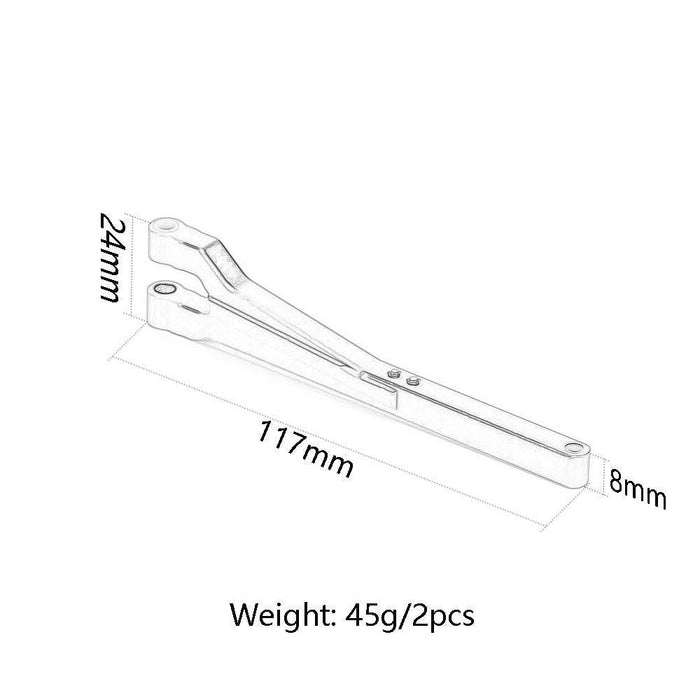 2PCS Front/rear Upper Arms for HPI 1/8 (Aluminium) 85238 Onderdeel New Enron 