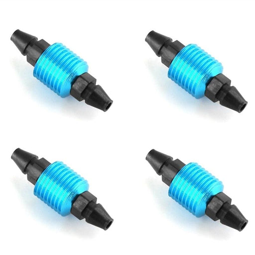 4PCS Fuel Tank Air Cooler for 1/8, 1/10 Nitro Engine (Metaal) Koeling upgraderc Blue 