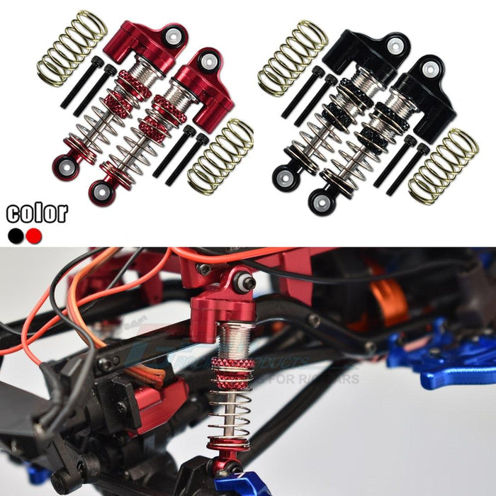 2PCS GPM 35mm Shock Absorbers for Axial SCX24 Wrangler 1/24 (Aluminium) - upgraderc