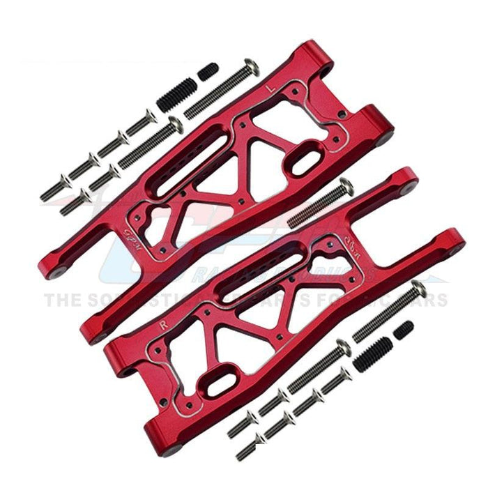 2PCS GPM Front Lower Suspension Arm for Traxxas SLEDGE 4WD 1/8 (Aluminium) 9530/9531 - upgraderc