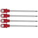 4PCS GTX Shock Shafts w/ Rod Ends for Traxxas X-Maxx (Staal) Onderdeel Yfan RC 4 pcs red 