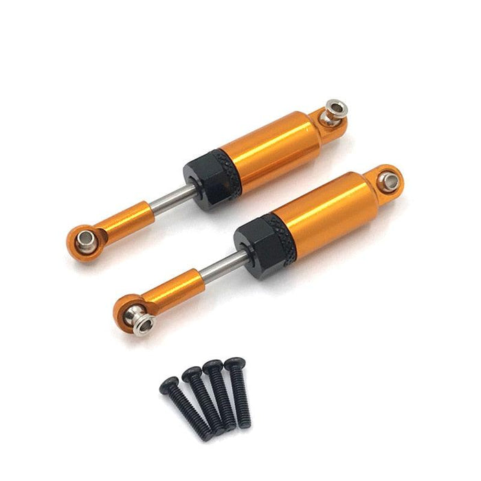 2PCS Hydraulic Shock Absorbers for WLtoys 1/18 (Metaal) Schokdemper upgraderc Gold 