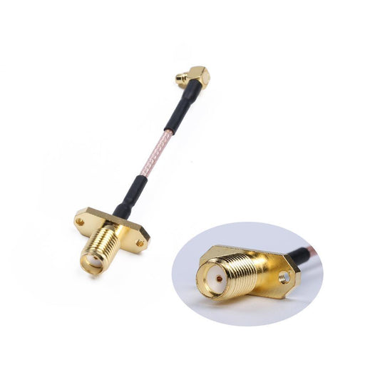 2PCS iFlight MMCX Angle 90° to RP-SMA Female/SMA Female Adapter Cable 60mm - upgraderc