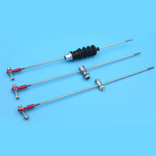 2PCS M2 Ball Joint, Rubber Bellow, Push Rod Kit (110-300mm, Metaal) Onderdeel upgraderc 