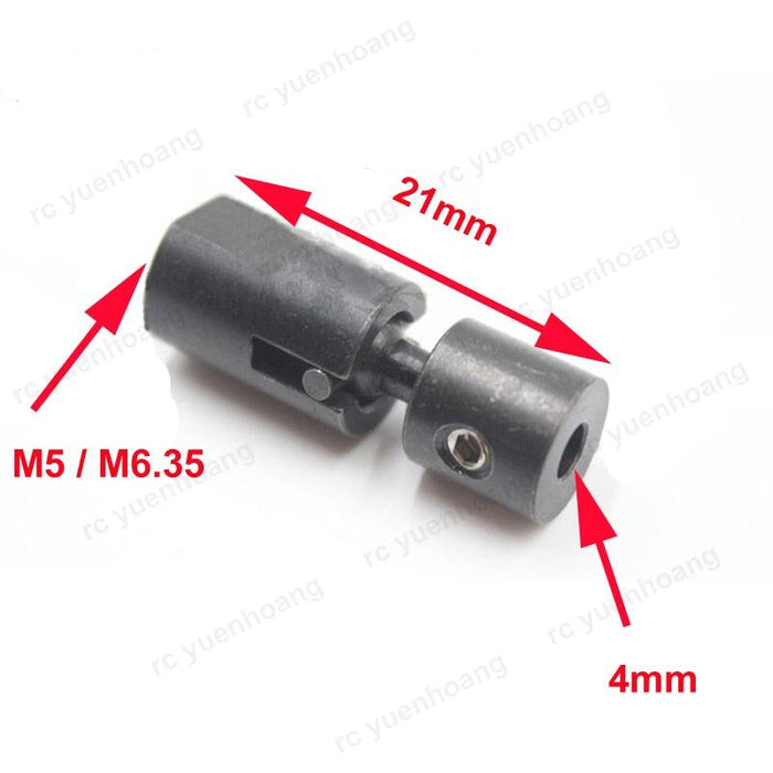 2PCS M5-M6 Universal Joint Coupler (4mm Metal) Onderdeel upgraderc 