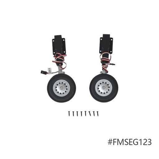 2PCS Main Landing Gear for FMS Rafale 80mm (Metaal) Onderdeel FMS with retract 