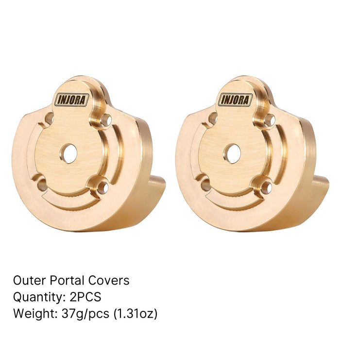 2PCS Outer Portal Covers for Axial Capra UTB18 1/18 (13g Messing) - upgraderc