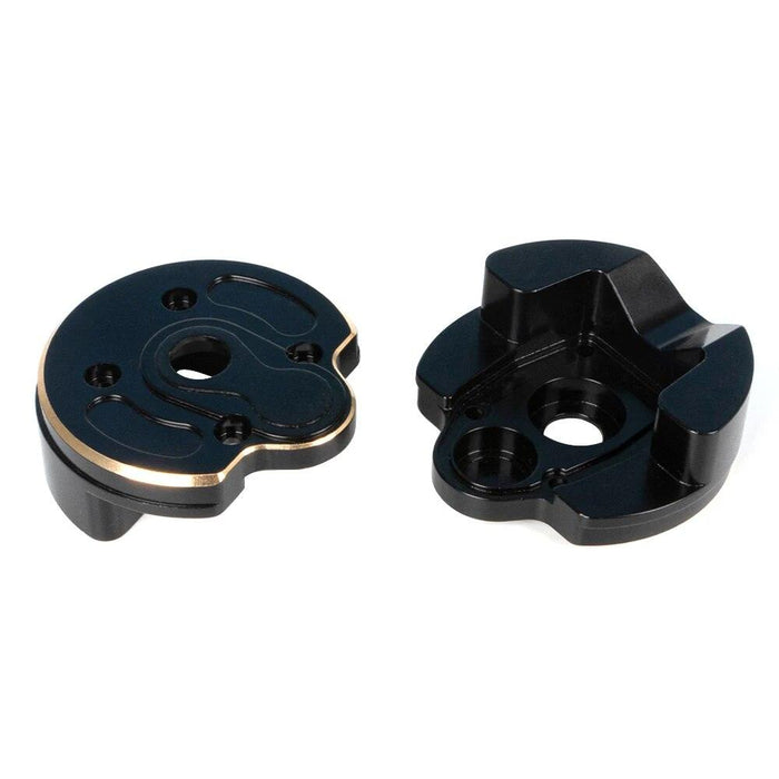 2PCS Portal Cover & Steering Knucle for Axial SCX10 III, Capra 1/10 (Messing) - upgraderc