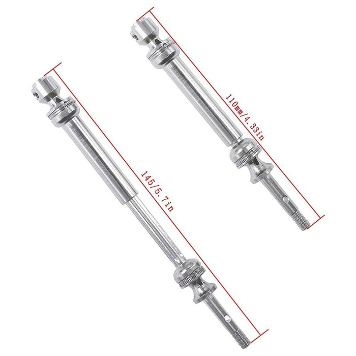 2PCS Rear Drive Shaft CVD for Traxxas 1/10 Auto's (Staal) - upgraderc