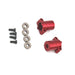 2PCS Rear Straight Axle Adapter for FMS EAZYRC Rochobby 1/18 (Metaal) Onderdeel upgraderc Red 
