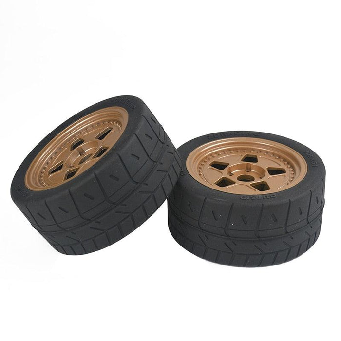 2PCS Stock Tires and Wheels for ZD Racing EX07 1/7 8585 - upgraderc
