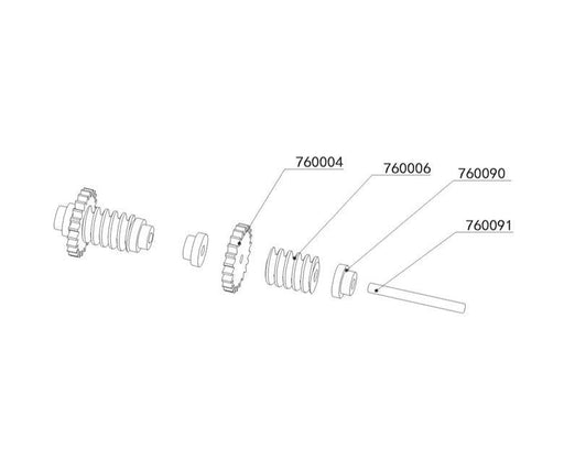 2PCS Transmission Shaft Axle for Turbo Racing C81 1/76 760091 - upgraderc