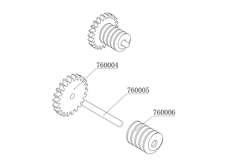 2PCS Transmission Worm Tooth for Turbo Racing C10 1/76 760006 - upgraderc