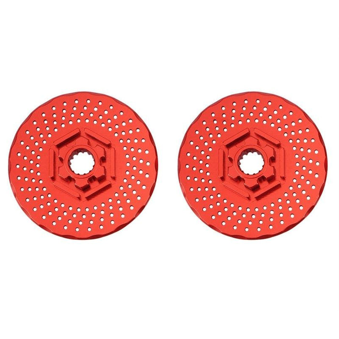 2PCS Wheel Brake Disc for Traxxas X-Maxx (Metaal) Onderdeel upgraderc Red 