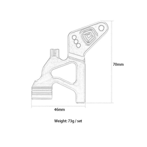 2PCS Wing Arm for Traxxas 1/10 (Aluminium) Onderdeel New Enron 
