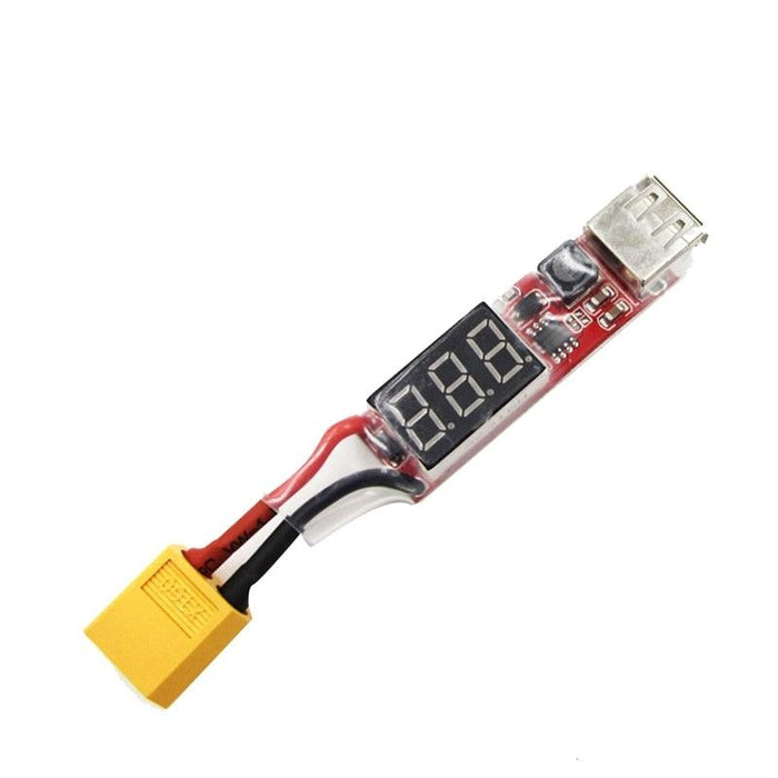 2S-6S Lipo Lithium Battery To USB Charger Converter w/ Voltage Display - upgraderc