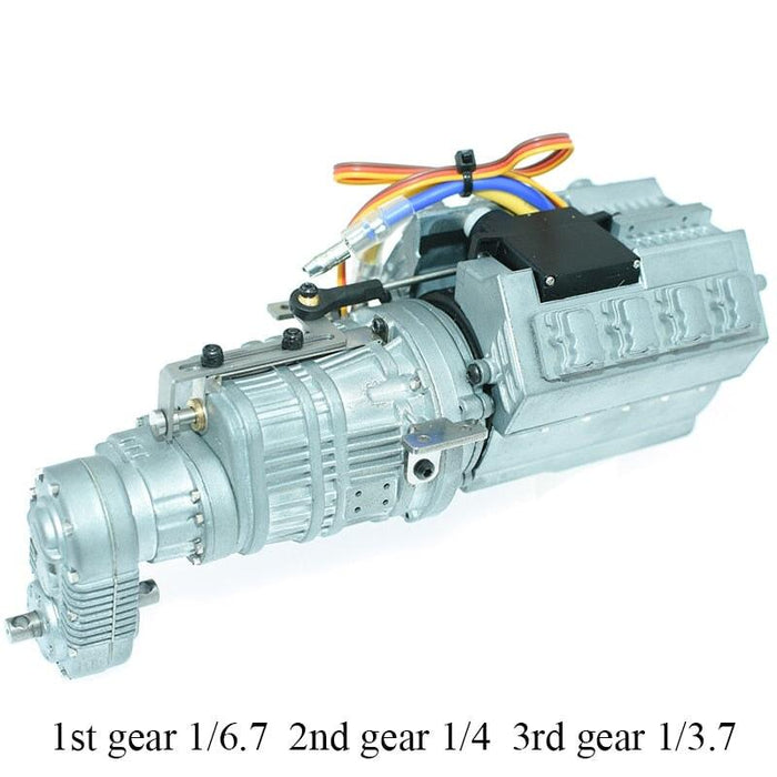 3-Speed Gearbox for Tamiya Truck 1/14 (Metaal) Onderdeel RCATM A 