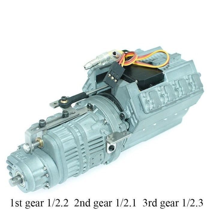 3-Speed Gearbox for Tamiya Truck 1/14 (Metaal) Onderdeel RCATM B 