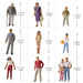 30PCS O Scale Human Figures 1/43 (Plastic) P4310 - upgraderc