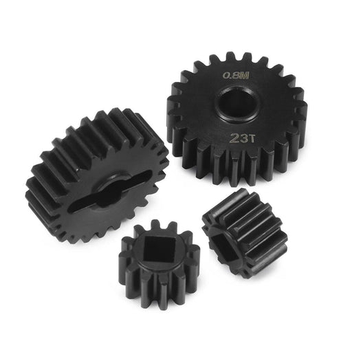 32P 21T/14T, 23T/12T Overdrive Portal Gear Set for Axial Capra F9, SCX10 III 1/10 (Staal) - upgraderc