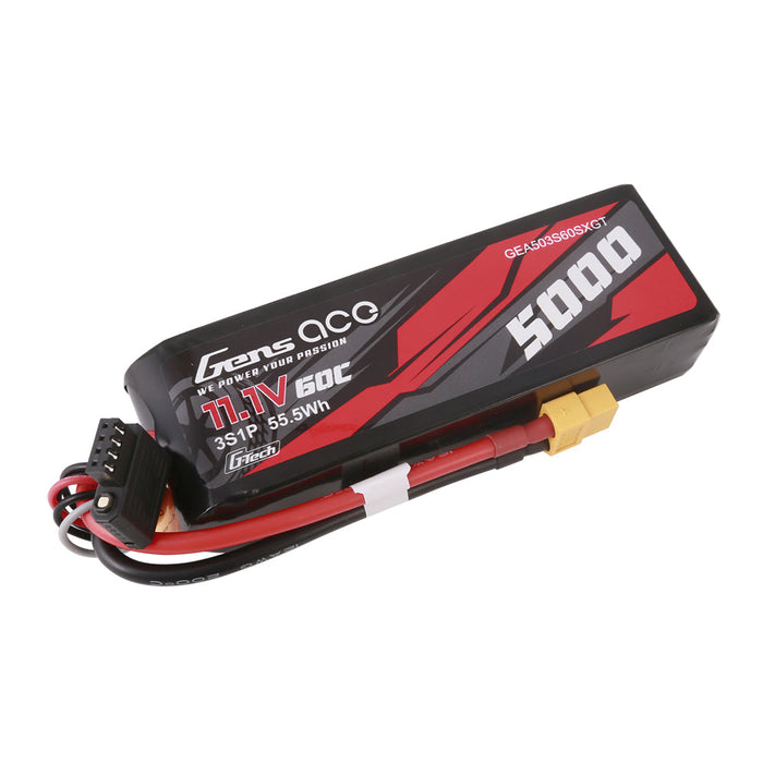 Gens Ace G-Tech 5000mAh 11.1V 60C 3S1P LiPo (XT60)