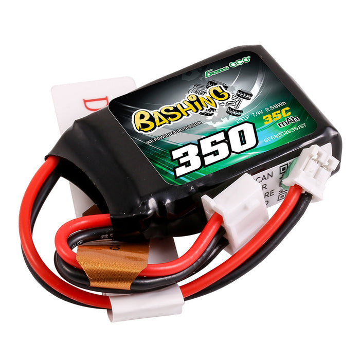 Gens Ace 350mAh 2S 7.4V 35C LiPo (JST-PHR)