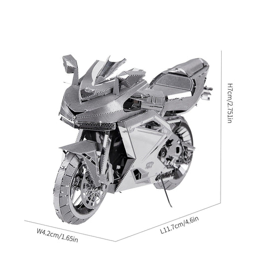 3D Motorcycle Model (92 Metaal Stukken) Bouwset Piececool 
