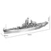 3D USS Missouri Battleship Model (155 Metaal Stukken) Bouwset Piececool 