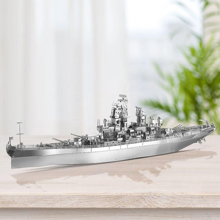 3D USS Missouri Battleship Model (155 Metaal Stukken) Bouwset Piececool 