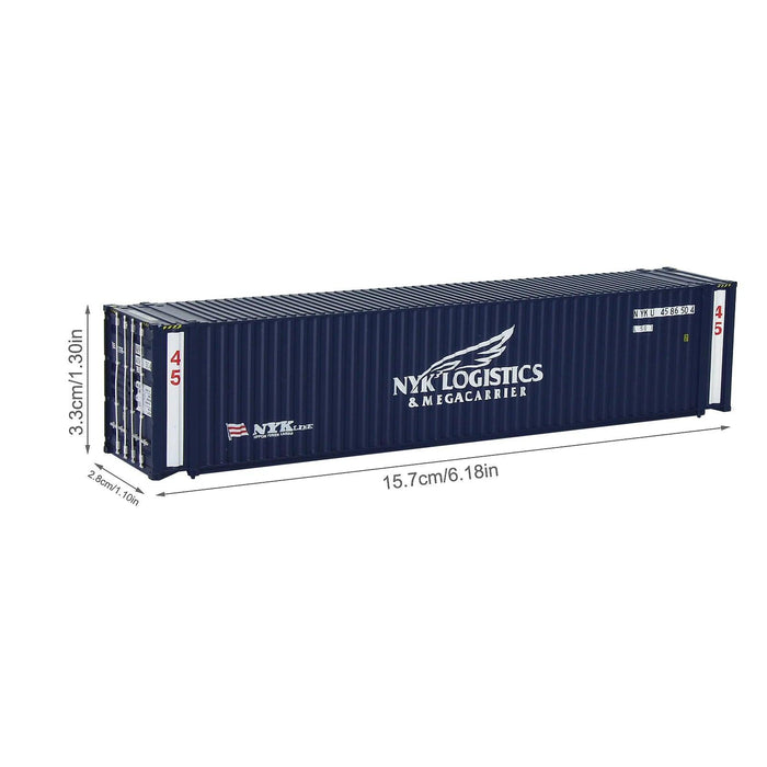 3PCS HO Scale 45ft Container 1/87 (ABS) C8745 - upgraderc