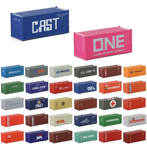 3PCS N Scale 20ft Shipping Container 1/160 (ABS) C15007 - upgraderc