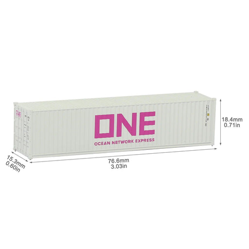 3PCS N Scale 40ft Shipping Container 1/160 (ABS) C15008 - upgraderc