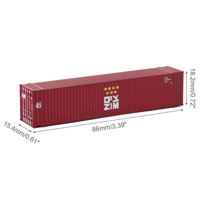 3PCS N Scale 45ft Shipping Container 1/160 (ABS) C15010 - upgraderc