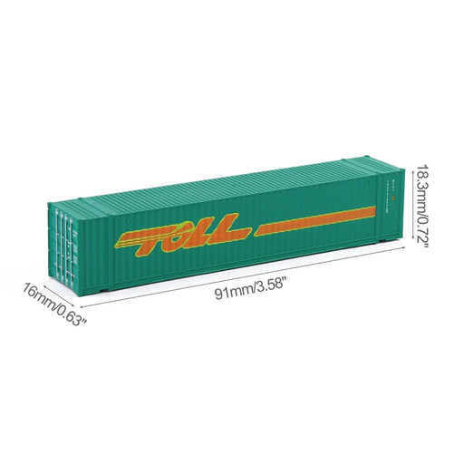 3PCS N Scale 48ft Shipping Container 1/160 (ABS) C15019 - upgraderc