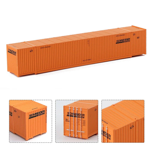 3PCS N Scale 53ft Shipping Container 1/160 (ABS) C15009 - upgraderc