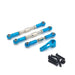 3PCS Steering Rod w/ Servo Arm for WLtoys 1/12 (Metaal) Onderdeel upgraderc Blue 