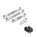 3PCS Steering Rod w/ Servo Arm for WLtoys 1/12 (Metaal) Onderdeel upgraderc Silver 